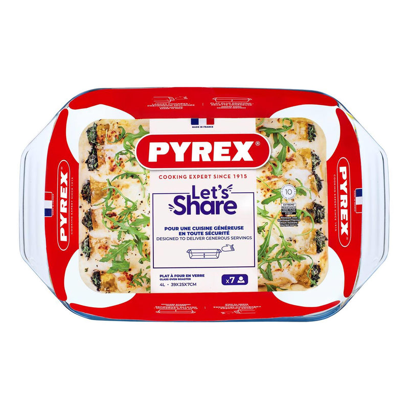 Afbeelding laden in galerijviewer, Pyrex irresistible braadslede glas 39x25cm 3,8l