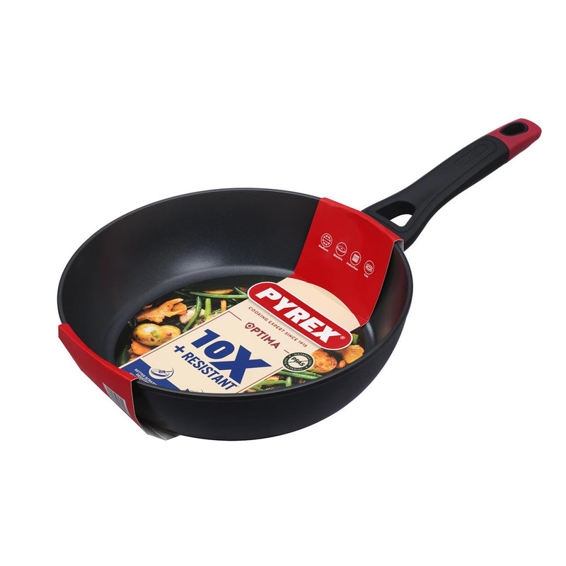 Afbeelding laden in galerijviewer, Pyrex optima+ diepe koekenpan ø28cm 10,9cm diep inductie voor o.a. inductie