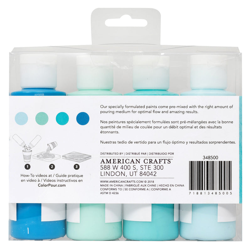 Afbeelding laden in galerijviewer, Color pour • pouring paint kit tidal