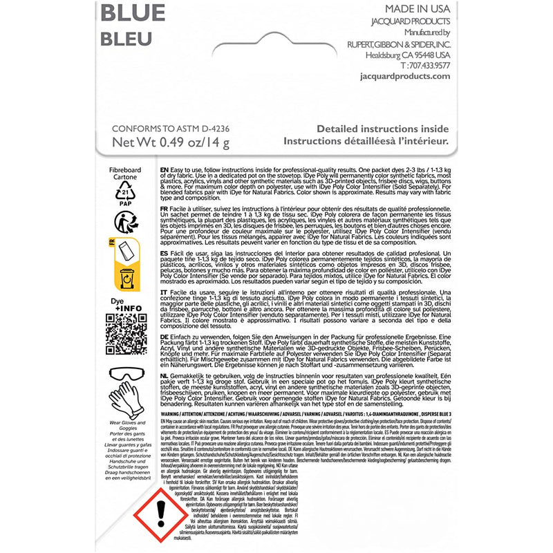 Afbeelding laden in galerijviewer, Https: www.cchobby.nl idye-poly-blauw-14-gr-1-doos