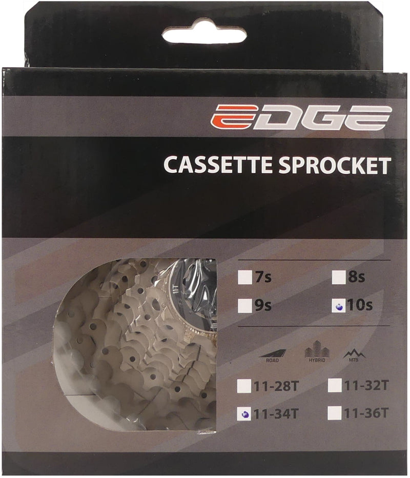 Afbeelding laden in galerijviewer, Edge cassette 10 speed cs-m6010 11-34t - zilver