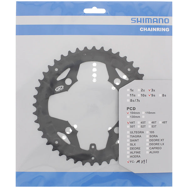 Afbeelding laden in galerijviewer, Shimano y1me98050 acera fc-m391 kettingblad 44t zwart