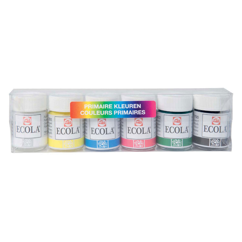 Afbeelding laden in galerijviewer, Bruynzeel ecola plakkaatverf set primaire kleuren, 6x16ml