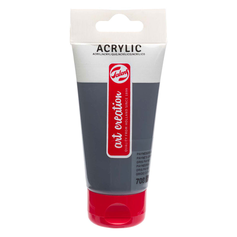 Afbeelding laden in galerijviewer, Talens art creation acrylverf tube 75ml paynesgrijs 708
