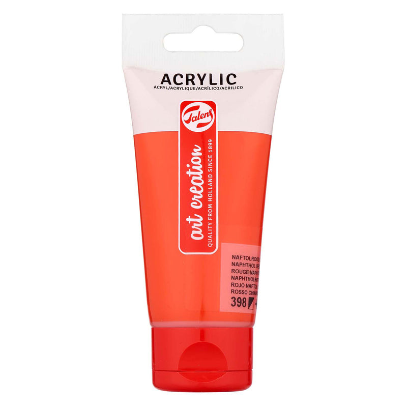 Afbeelding laden in galerijviewer, Talens art creation acrylverf tube 75ml naftolrood licht