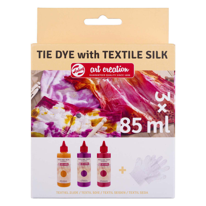 Afbeelding laden in galerijviewer, Talens art creation tie-dye set roze, 3x 85ml