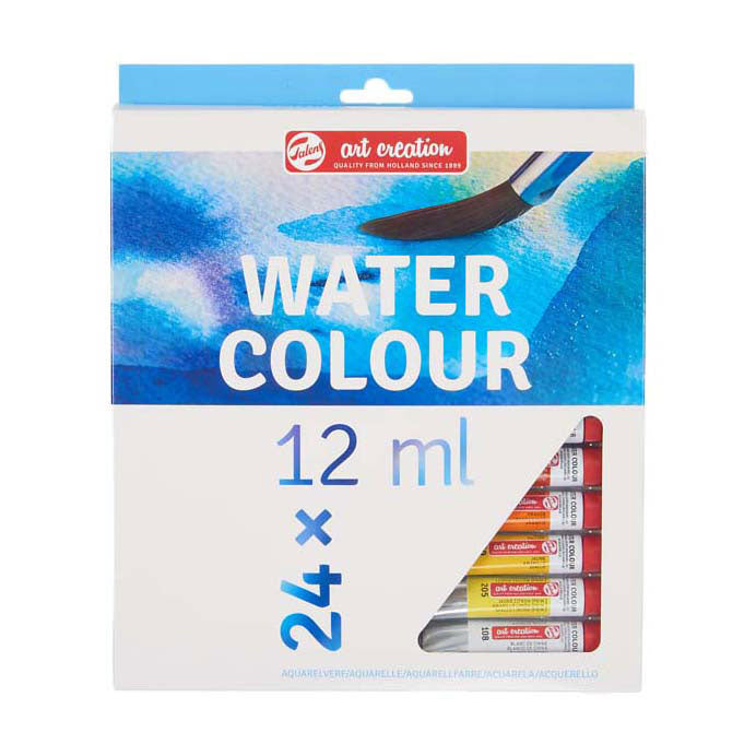 Afbeelding laden in galerijviewer, Talens art creation aquarelverfset 24 x12ml