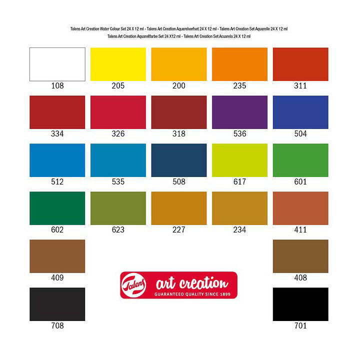 Afbeelding laden in galerijviewer, Talens art creation aquarelverfset 24 x12ml