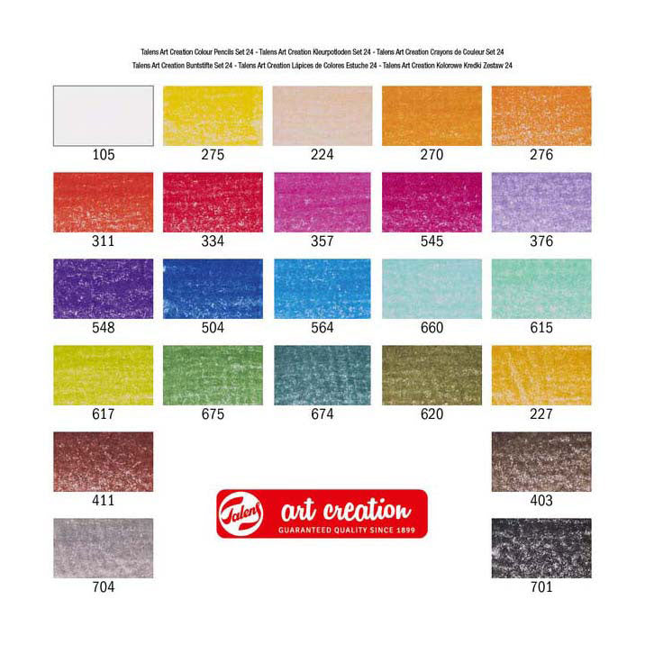 Afbeelding laden in galerijviewer, Talens art creation kleurpotloden set 24