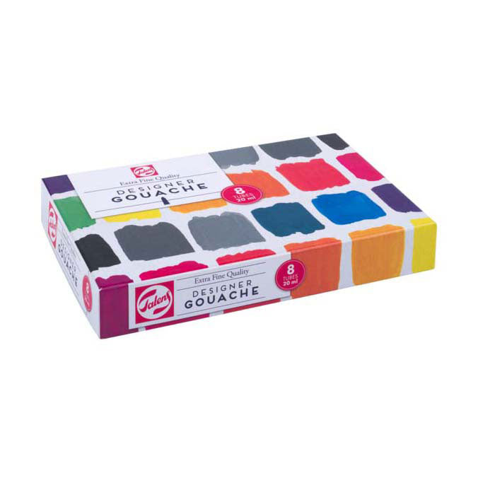 Afbeelding laden in galerijviewer, Talens gouache extra fijn mengset, 8x20ml tubes