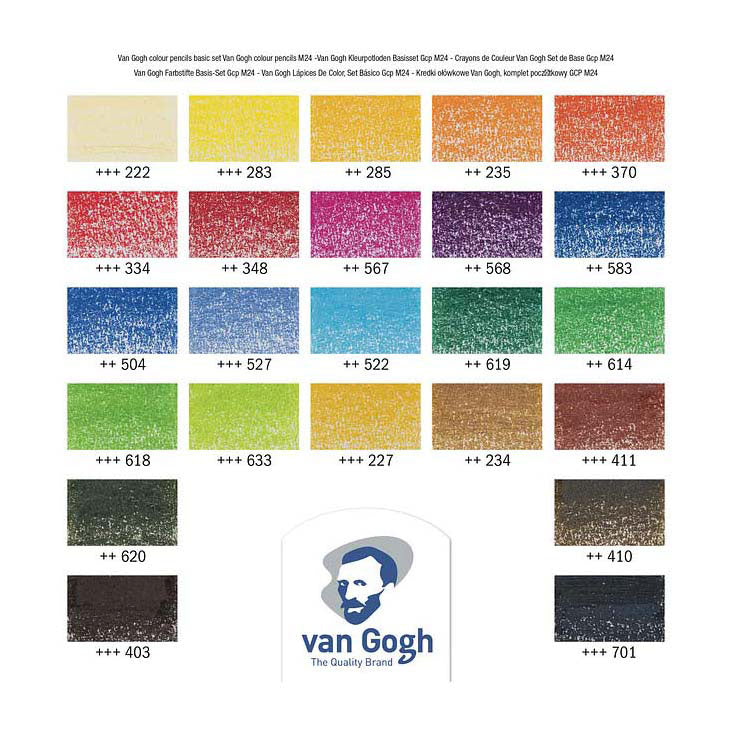Afbeelding laden in galerijviewer, Bruynzeel van gogh basisset kleurpotloden met 24 kleuren