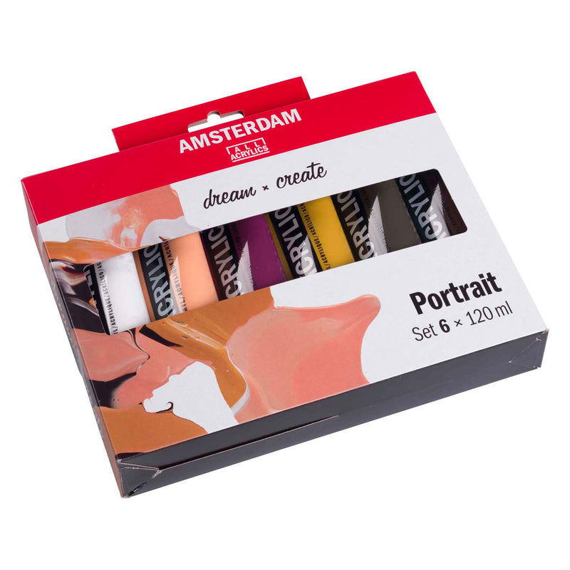 Afbeelding laden in galerijviewer, Bruynzeel amsterdam standard series acrylverf portret set 120ml, 6dlg.