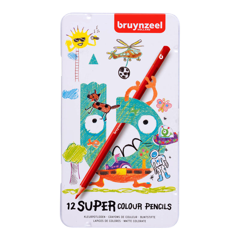 Afbeelding laden in galerijviewer, Bruynzeel super kleurpotloden, 12st.