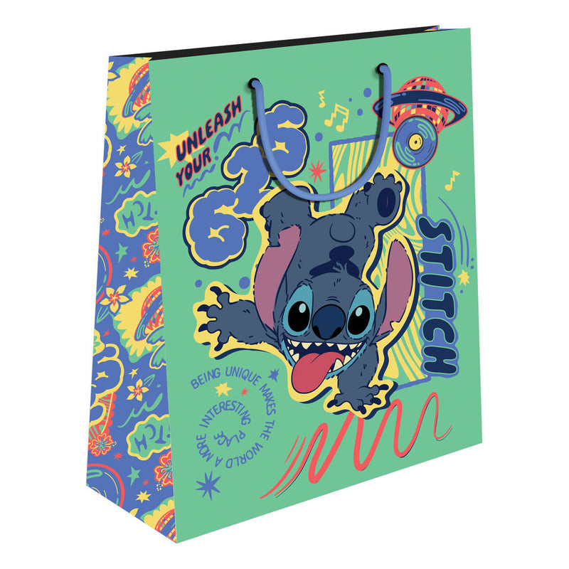 Afbeelding laden in galerijviewer, Stitch papieren cadeautas 18x11x23 cm
