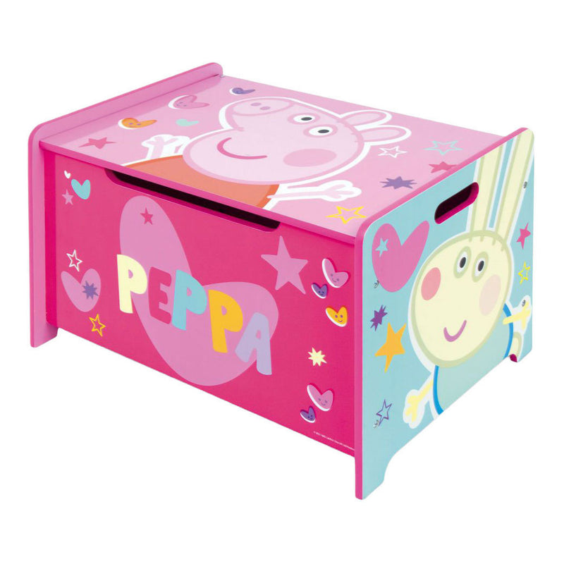 Afbeelding laden in galerijviewer, Peppa pig houten speelgoedkist