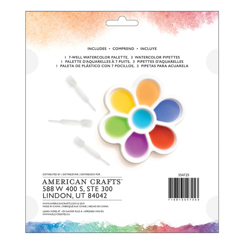 Afbeelding laden in galerijviewer, American crafts • watercolour palette with pipettes