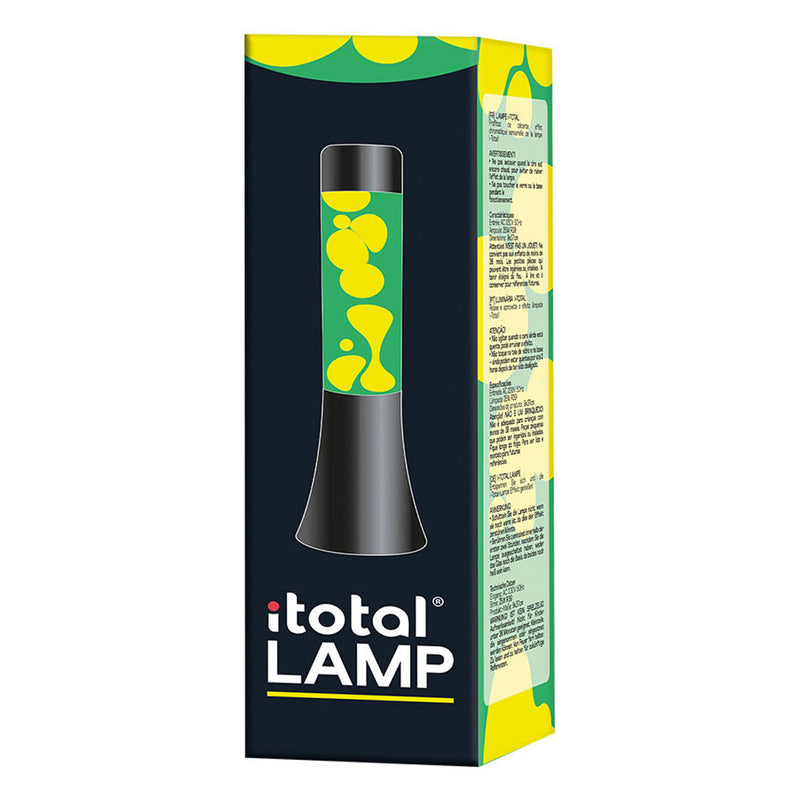 Afbeelding laden in galerijviewer, Itotal lavalamp zwart groen wit, 30cm