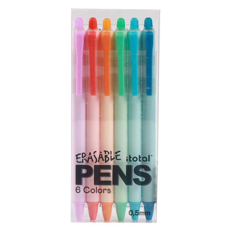 Afbeelding laden in galerijviewer, Itotal uitwisbare balpennen, 6 kleuren
