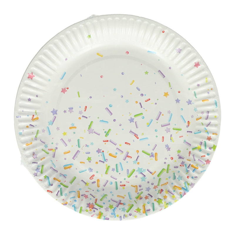 Afbeelding laden in galerijviewer, Papieren feest borden 18cm, 10st.