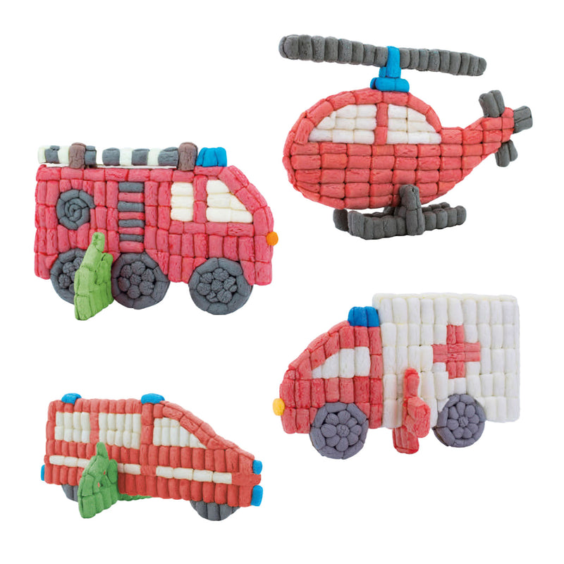 Afbeelding laden in galerijviewer, Playmais fun to play brandweerwagen