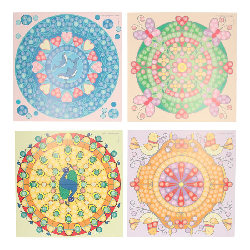 Afbeelding laden in galerijviewer, Playmais mosaic kaarten versieren trendy mandala