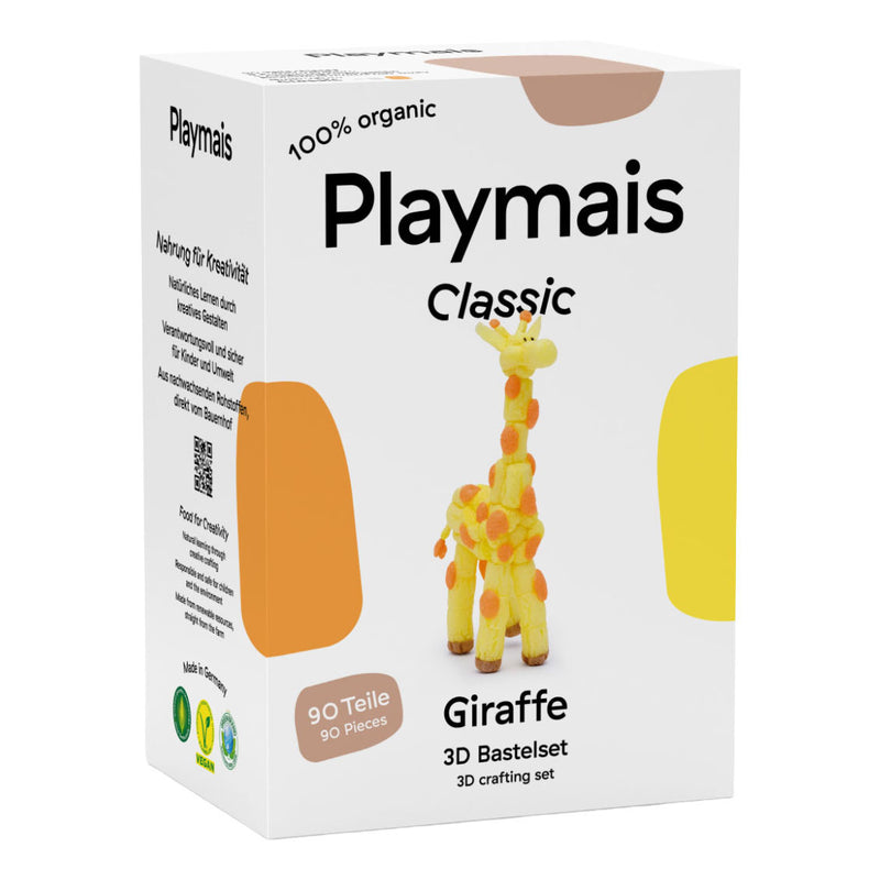 Afbeelding laden in galerijviewer, Playmais classic 3d giraf - 90 stukjes