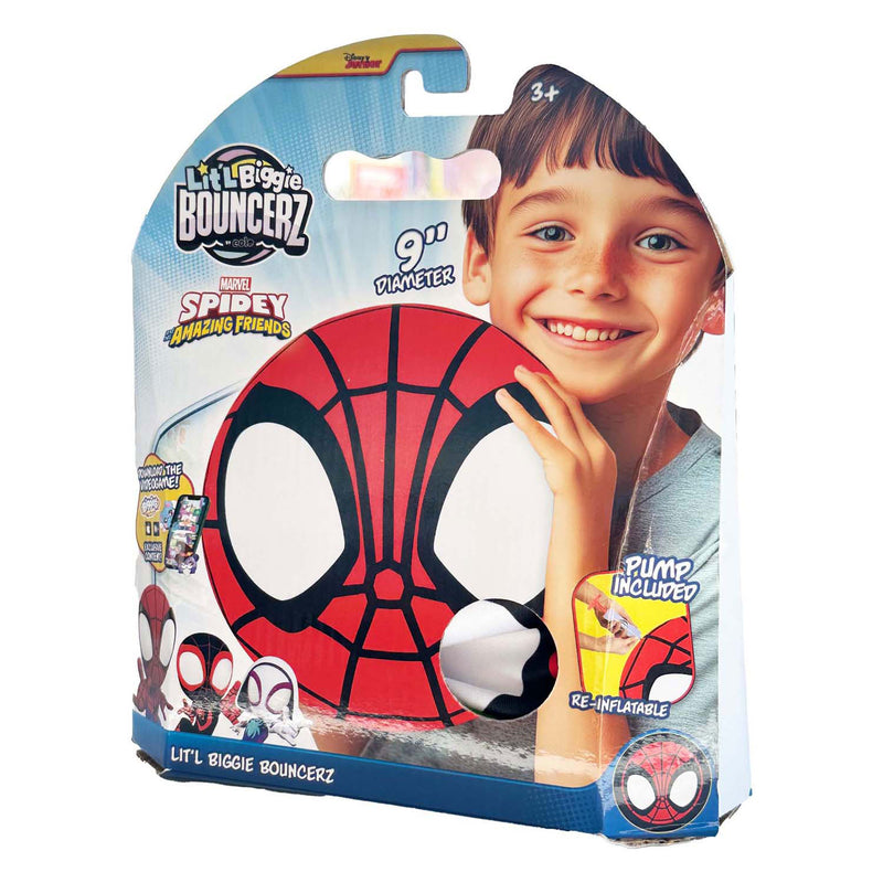 Afbeelding laden in galerijviewer, Gear2play lit'l biggie bouncerz spiderman - opblaasbare speelgoedbal