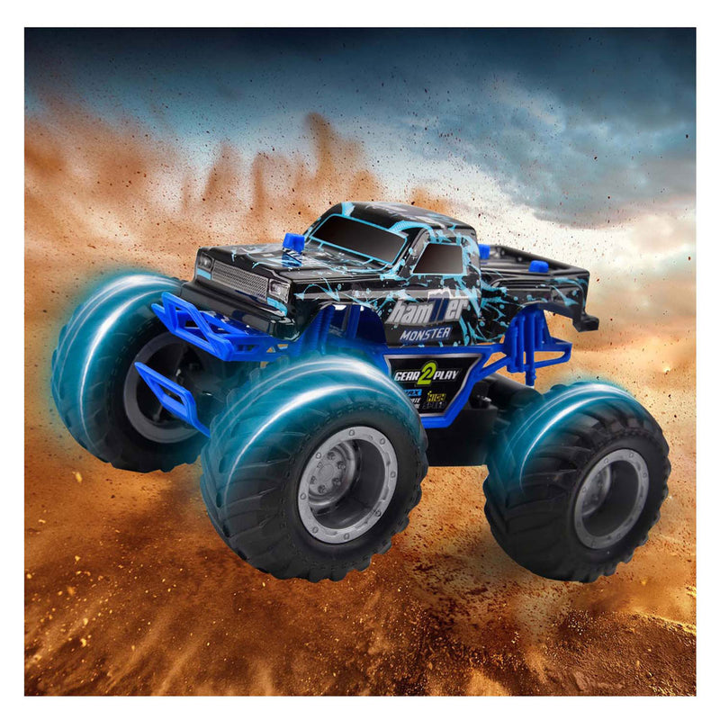 Afbeelding laden in galerijviewer, Gear2play rc monster hammer monstertruck 1:24 - big wheels