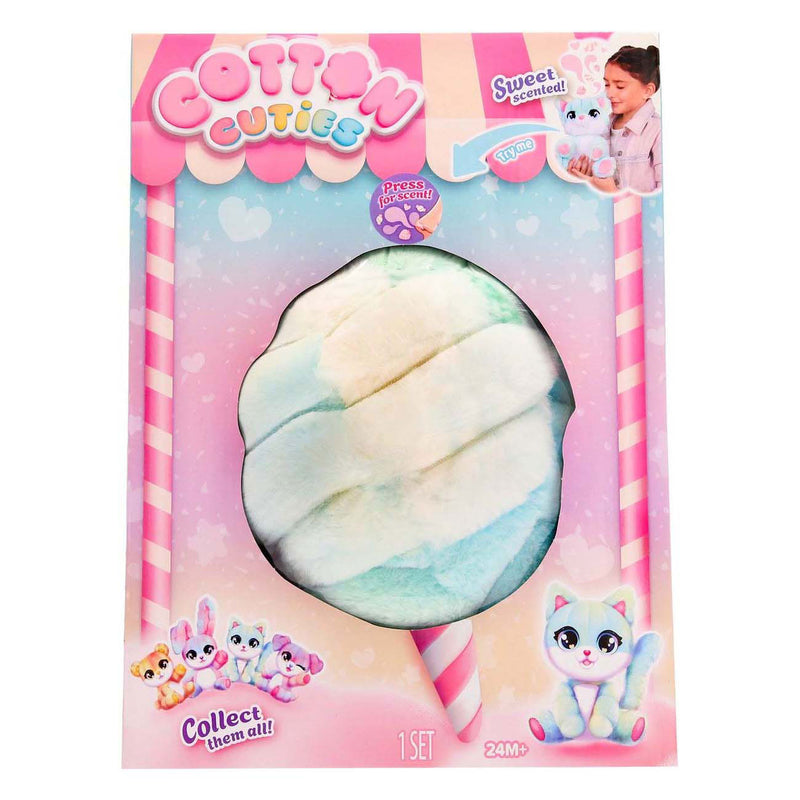 Afbeelding laden in galerijviewer, Spectron cotton cuties kitty - geurende suikerspin knuffel, 30cm