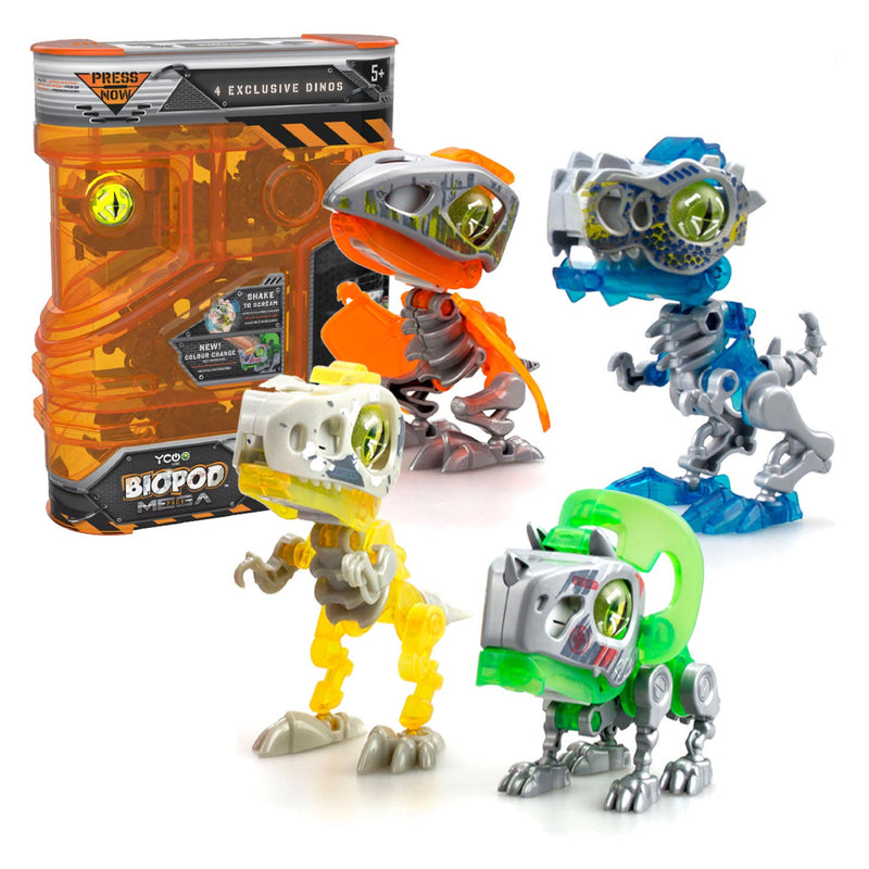 Afbeelding laden in galerijviewer, Silverlit Biopod Battle Mega Set 4 Dino's