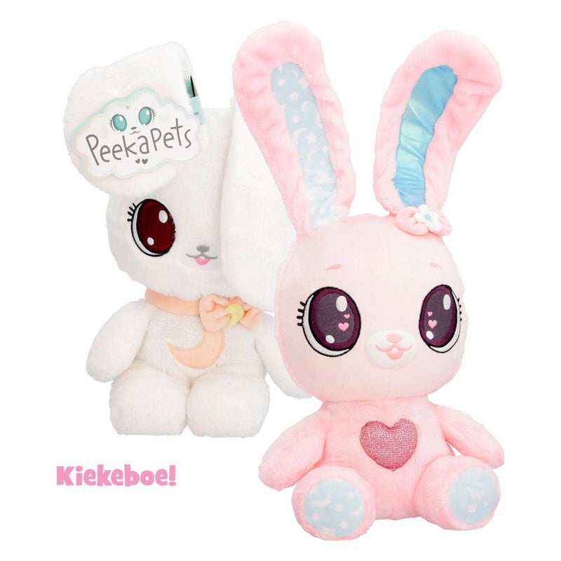 Afbeelding laden in galerijviewer, Spectron peekapets bunny pluchen knuffel - wit