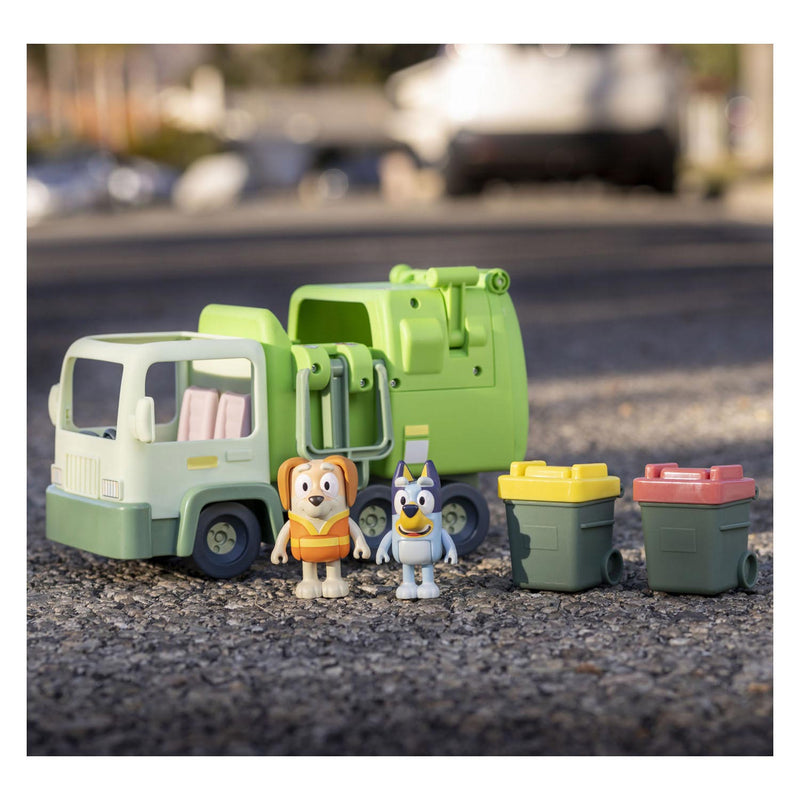 Afbeelding laden in galerijviewer, Moose toys bluey vuilniswagen met speelfiguren