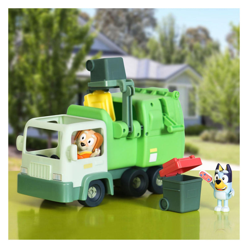 Afbeelding laden in galerijviewer, Moose toys bluey vuilniswagen met speelfiguren