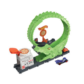 Afbeelding laden in galerijviewer, Ty hot wheels ci gator loop attack speelset
