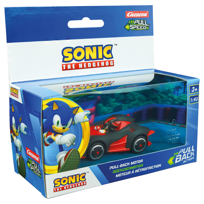 Afbeelding laden in galerijviewer, Carrera pull back auto team sonic racing - zwart