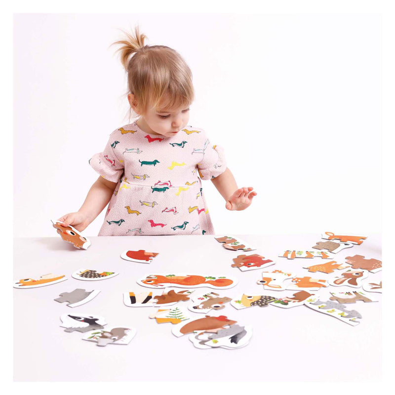 Afbeelding laden in galerijviewer, Banana panda stap voor stap puzzel bosdieren 2+.