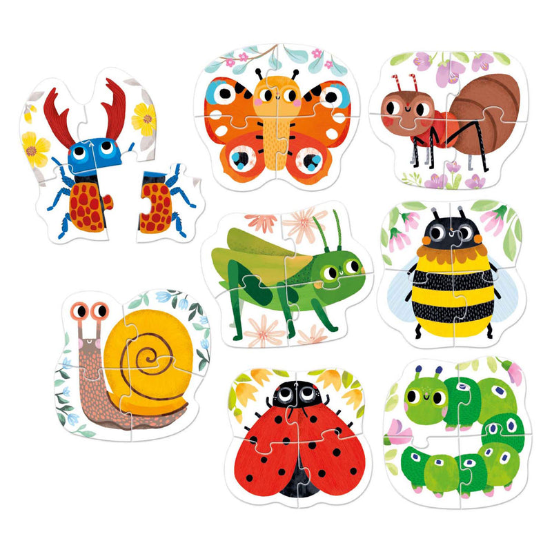 Afbeelding laden in galerijviewer, Banana panda stap voor stap kleine diertjes puzzel 2+.
