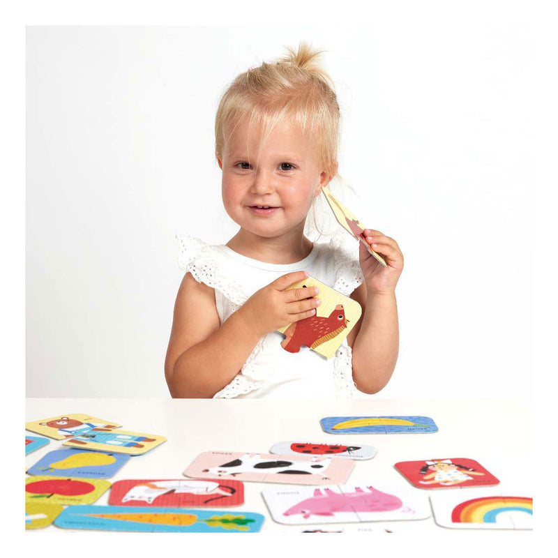 Afbeelding laden in galerijviewer, Banana panda - puzzelparen eerste woorden - 18dlg.