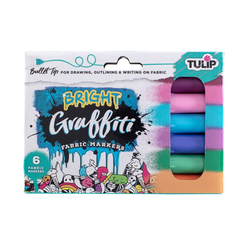 Afbeelding laden in galerijviewer, Tulip • textielstiften graffiti brights 6st.