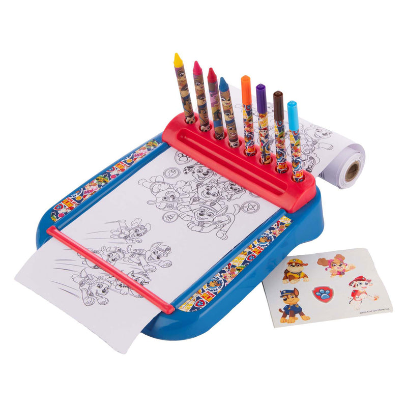 Afbeelding laden in galerijviewer, Sambro paw patrol tekenbord met rol kleurset, 12dlg.
