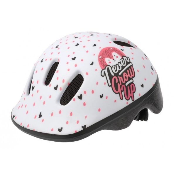 Afbeelding laden in galerijviewer, Polisport kinderhelm Hoggy. maat: XXS (44 48 cm), kleur: wit roze mat