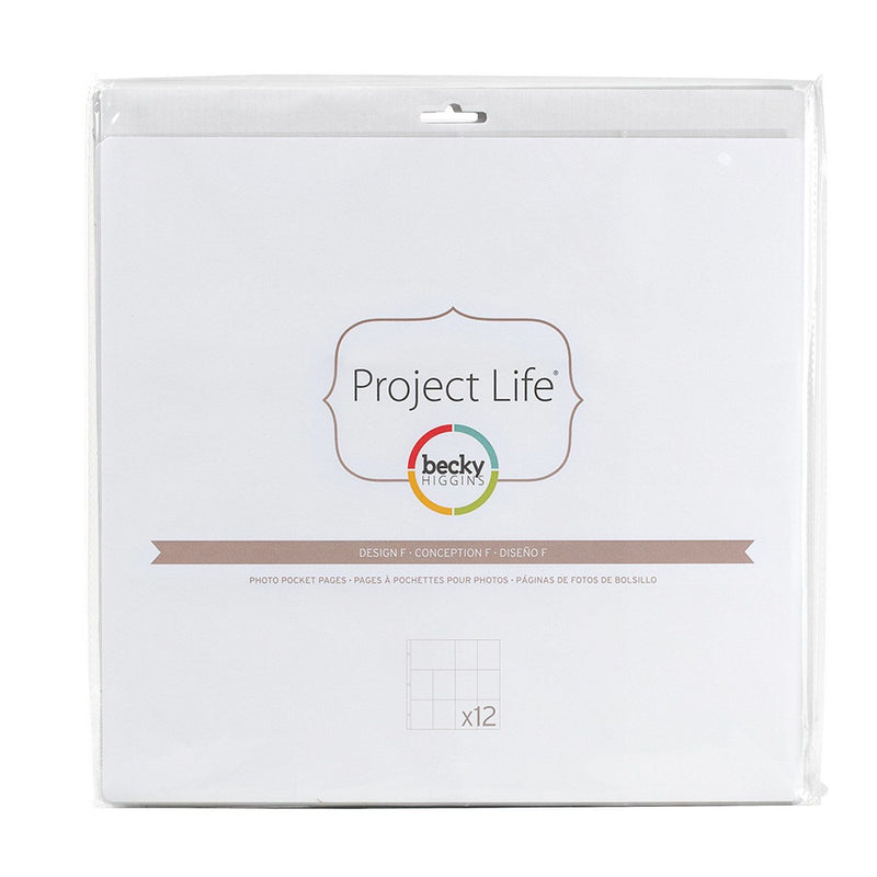 Afbeelding laden in galerijviewer, Project life • page protectors design f 12pcs