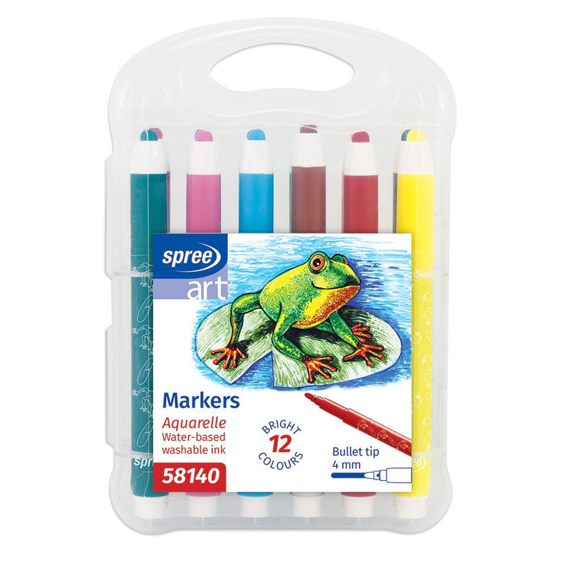 Afbeelding laden in galerijviewer, Markers art, 12 kleuren. 4 mm. pp box