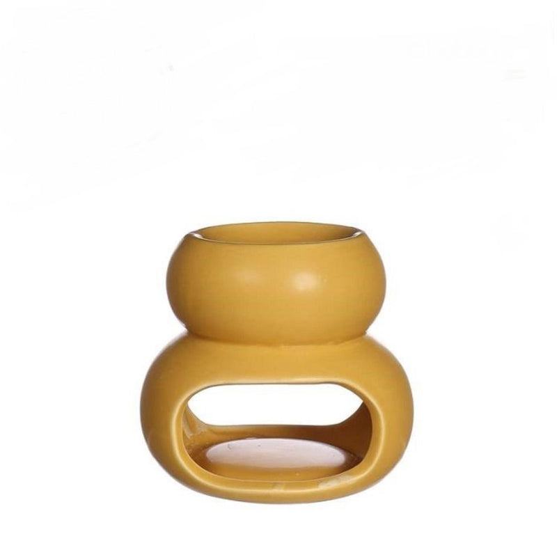 Afbeelding laden in galerijviewer, Ideas 4 seasons chubby brander mosterdgeel ã˜10xh9cm