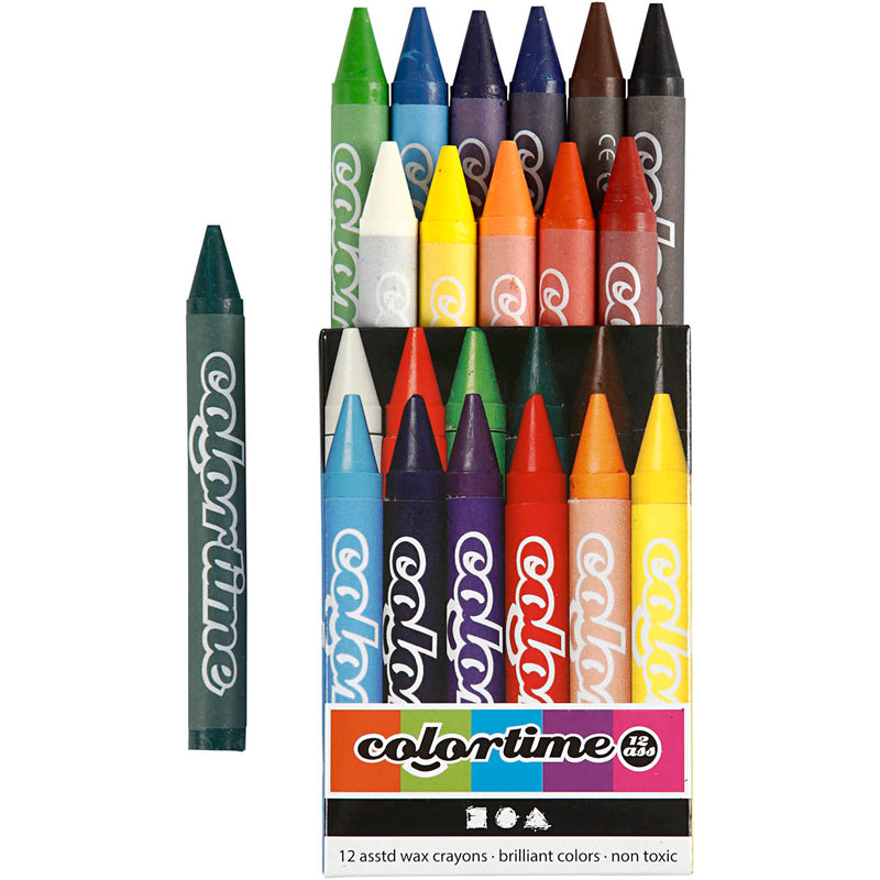 Afbeelding laden in galerijviewer, Https: www.cchobby.nl colortime-kleurkrijt-l-10-cm-dikte-11-mm-diverse-kleuren-12-stuk-1-doos