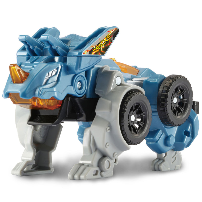 Afbeelding laden in galerijviewer, Vtech switch go dino's - fire tracks de triceratops - kinder speelgoed dinosaurus - interactief robot speelfiguur - vanaf 4 jaar en ouder