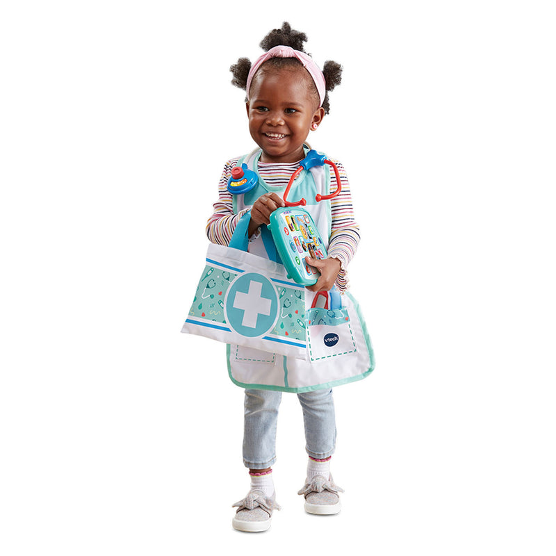 Afbeelding laden in galerijviewer, Vtech verzorg leer speelgoeddoktersset - educatief speelgoed - inclusief 15 accessoires - met gezongen liedjes