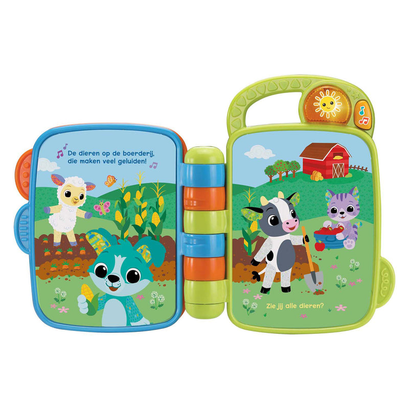 Afbeelding laden in galerijviewer, Vtech dierenvriendjes muziekboek met geluid 15,5x3x5x17,5cm