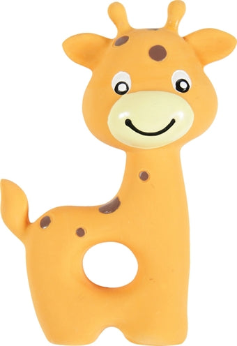Afbeelding laden in galerijviewer, Zolux puppyspeelgoed latex giraffe oranje
