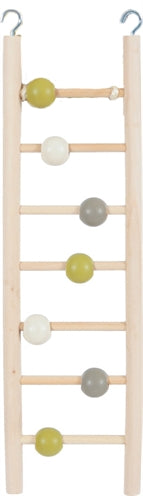 Afbeelding laden in galerijviewer, Zolux ladder hout 7 treden met kralen